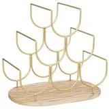 Atmosphera Weinregal onesize 6 Flaschen Metall Gold