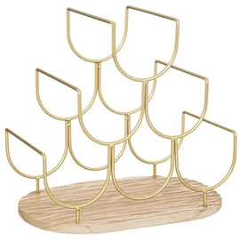 Atmosphera Weinregal onesize 6 Flaschen Metall Gold