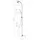 vidaXL Gartendusche grau 215 cm