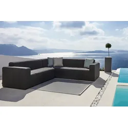 OUTFLEXX Bite Gartenlounge, sooty, Alu/Sunbrella, 5 Personen