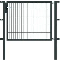 GAH Alberts Einzeltor Flexo 125 x 120 cm anthrazit inkl. Pfosten 6 x 6 cm