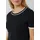 s.Oliver Kurzärmeliger Strickpullover mit Kontrastdetails Schwarz 34