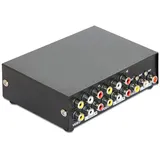 DeLock Switch Audio / Video manuell bidirektional verwendbar, Metallgehäuse
