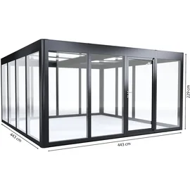 sunelements Infinity 4.4 Alu Anthrazit-Metallic Acrylglas 6 mm 24 m2