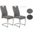 Hela Freischwinger Textil grau 2er Set