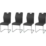 Hti-Living HTI-Living, Stühle, Esszimmerstuhl 4er Set Schwarz Nelly
