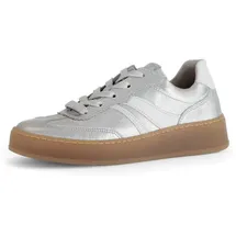 Gabor Comfort Sneaker Silber | Gr.: 40,5