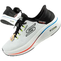 SKECHERS Herren Hands Free Slip-Ins: Go Run Elevate 2.0 Banyan Sneaker, Weiß/Mehrfarbig, 44 EU - 44 EU