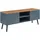 [en.casa] Reyljand TV-Lowboard 120 x 35 x 50 cm Grau/Eicheoptik MDF