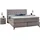Jockenhöfer Boxspringbett »Jessica inklusive 9cm Kaltschaum-Topper«, und 7-Zonen-TTFK-Matratze (H3,H3/H4 oder H4), Liegefläche 180x200cm grau