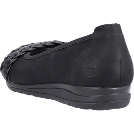 Rieker Damen Ballerinas L9358-00 schwarz Gr. 36