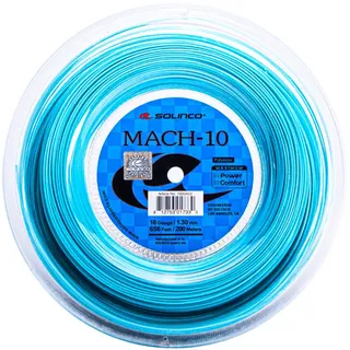 Solinco Tennissaite Mach-10 (Haltbarkeit+Power) blau 200m Rolle