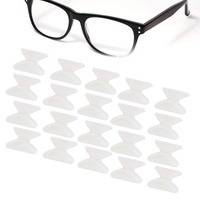 20 Paar Brille Nasenpads Silikon, 1,8 mm antirutsch pads klebende Anti Rutsch Nasenpads aus weichem Silikon Brillenreparaturset, Brillen Nasenpads Weiches für Brillen Sonnenbrillen