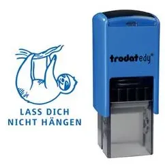 Preisvergleich Produktbild "trodat Motivationsstempel Edy \"Faultier\", blau"