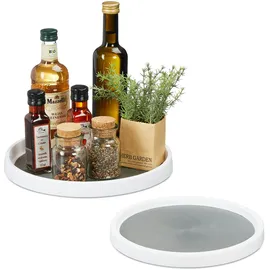 Relaxdays Drehteller, 2er Set,