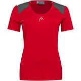 Head Racket Head T Shirt Club 22 TECH ROT Damen