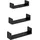 Songmics Wandregal 3er Set 30 x 35 x 40 cm Schwarz