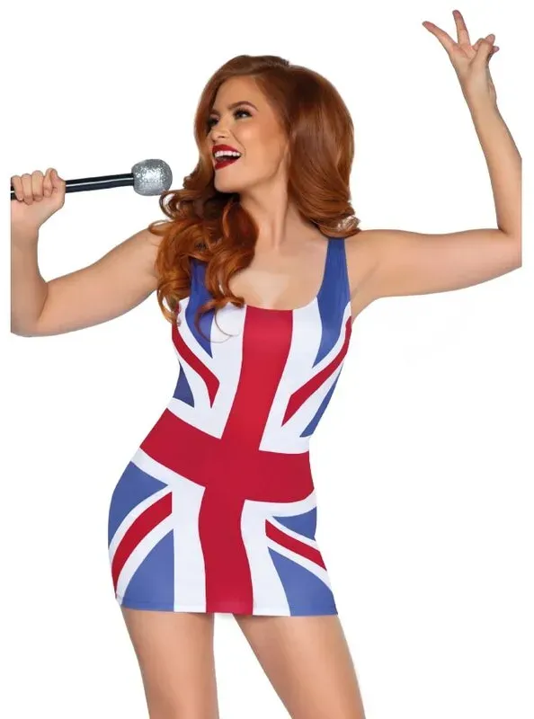LEG AVENUE Kostüm Britische Flagge S/M