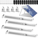 Vingo - Solarpanel Halterung Verstellbare Halterung 15-30° Photovoltaik Solarmodule Balkonkraftwerk Silber