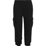 URBAN CLASSICS Boys Light Terry Wide Cargo Sweatpants", Black, 158/164, - schwarz,
