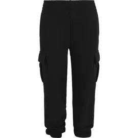 URBAN CLASSICS Boys Light Terry Wide Cargo Sweatpants", Black, 158/164, - schwarz,