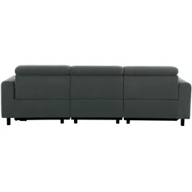 Home Affaire »SKAANE in Cord, L-Form, 274 cm, manuelle u. elektrische Relaxfunktion,« rundes Design, Kopfteilverstellung, Federkernpolsterung