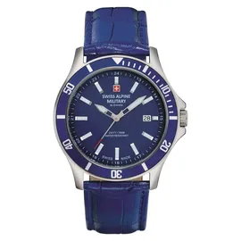 Swiss Alpine Military Leder 42 mm 7022