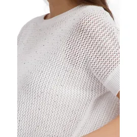 Monari Strickpullover Weiß S