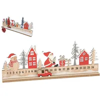 1pc Holz Adventskalender 24-Tage bewegende Geschenke Auto Weihnachtskalender 202