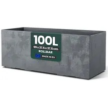 Kreher Millennium Pflanzkasten 100 x 40 x 40 cm Grau
