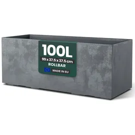 Kreher Millennium Pflanzkasten 100 x 40 x 40 cm Grau