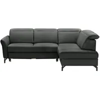 uno Ecksofa  Basel , schwarz , Maße (cm): B: 243 H: 100 T: 200