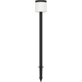 EGLO LED-Solar-Erdspieß Pantete mit Sensor 115 cm x Ø 17,5 cm Schwarz-Weiß