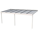 Gutta Terrassendach Premium 611 x 306 cm weiß/polycarbonat bronce