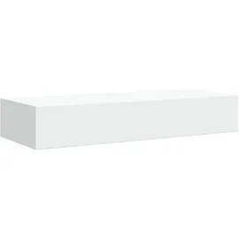vidaXL Wandregal mit Schublade 60 x 23,5 x 10 cm Weiß