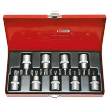 KS Tools 1/2" Bit-Stecknuss-Satz 9-tlg.