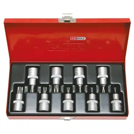 KS Tools 1/2" Bit-Stecknuss-Satz 9-tlg.