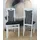 Home Affaire 4-Fußstuhl Kasia Polyester schwarz-weiß 2er Set