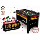 CARROMCO Kickertisch Deutschland-XT Fußballtisch Kicker Limitierte EM-Edition 4x Kickerbälle - Schwarz/Rot/Gold