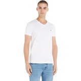 Tommy Hilfiger T-Shirt »V-Shirt Stretch Slim«, Weiß
