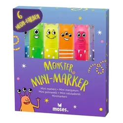 Moses Monster Mini-Marker 6er Set