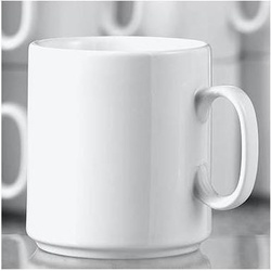 Esmeyer Kaffeebecher Diane Fassungsvermögen: 280 ml Material: Porzellan Farbe: weiß, Besteck, Weiss