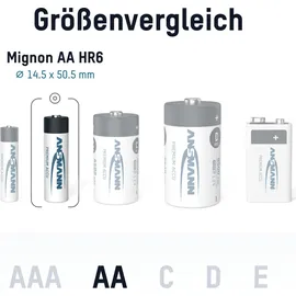 Ansmann Akku Mignon AA 2500 mAh1,2V Ni-MH, 16 Stück