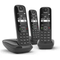 Gigaset AS690 Trio Telefon Schwarz