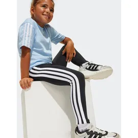 adidas Leggings sportlicher Schnitt schwarz/weiß 122