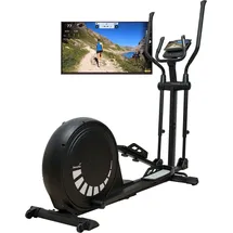 Skandika Crosstrainer Carbon P20-R | Ellipsentrainer für Zuhause, verstellbare Schrittlänge, 23 Programme, App kompatibel, bis 135 kg, Schwungmassensystem