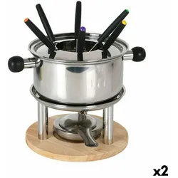 Fondue Set Santa Clara Edelstahl (2 Stück)
