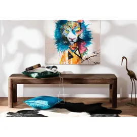 Massivmoebel24 Sitzbank Toronto Dunkelbraun 160 x 35 x 45 cm