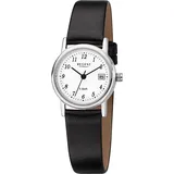 REGENT Leder Damen Uhr F-827 Quarzuhr Armband schwarz D2URF827 - Schwarz