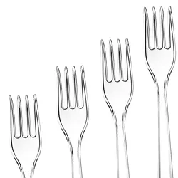 Plastikbesteck Plastikgabeln Plastikgabel | Mehrweg & Robust Plastik Gabel | Party Besteck Wiederverwendbar Kuchengabeln